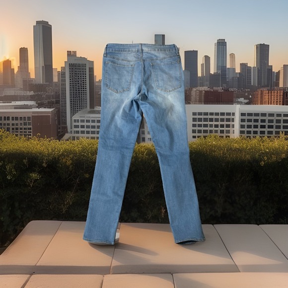 Empire Drea High Rise Jeans Womens Juniors 11 Skinny Distressed - Picture 1 of 6